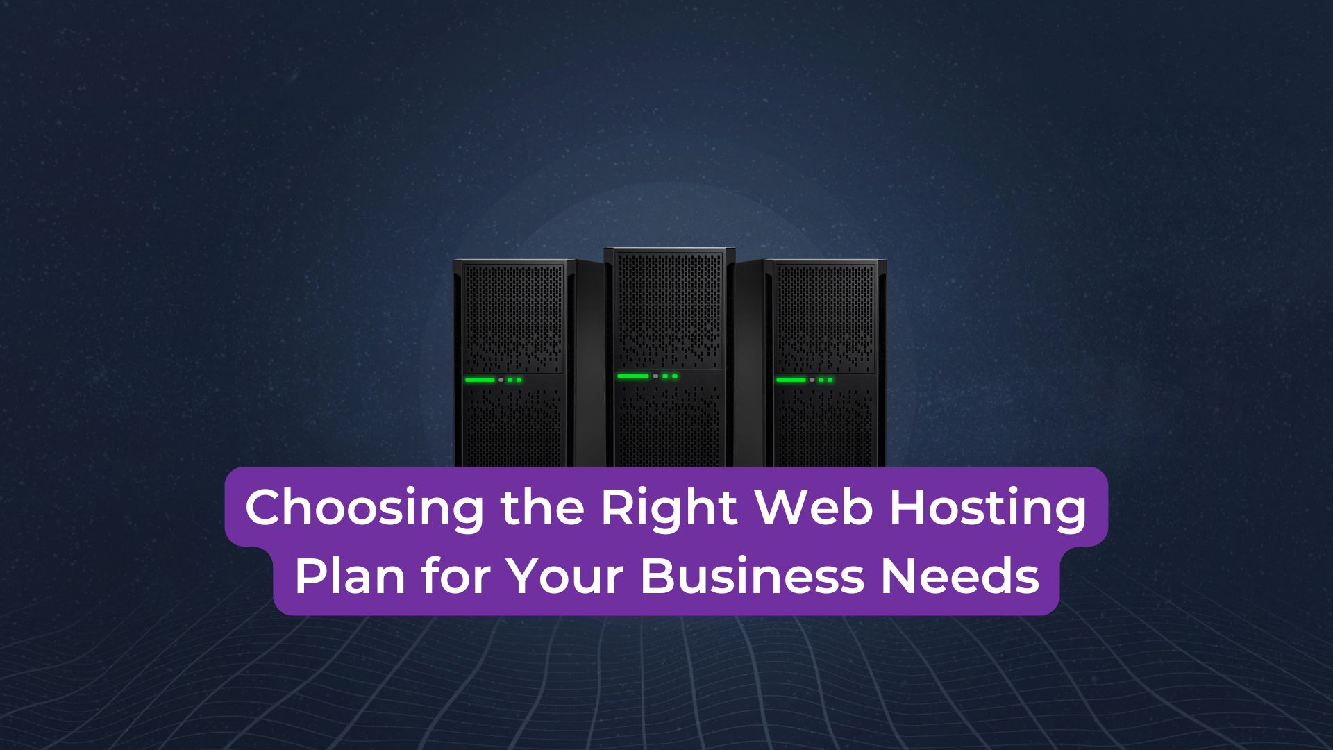 Read more about the article Choosing the Right Web Hosting Plan for Your Business Needs