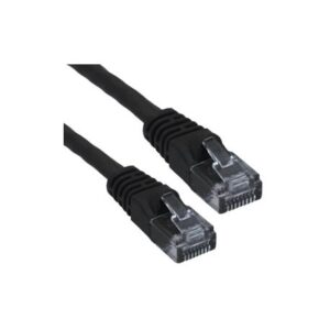 WAV-6E04UMBK-PC-01 CAT6 PATCH CORD BOOTED 1′ BLACK
