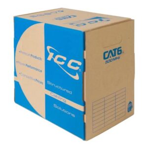 ICC-ICCABT6VGN C6 500 UTP SLD CBL 23G 4P CMP, 1K GREEN