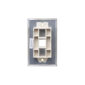 ICC-IC107SF1SS FACEPLATE, STAINLESS STEEL,1-GANG,1-PORT