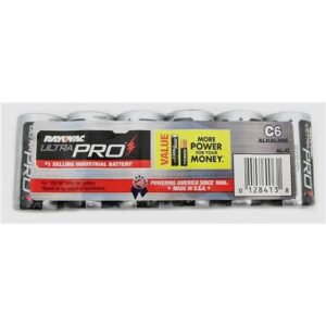RAY-AL-C Alkaline 6 Pack C Batteries E302363200