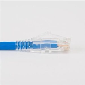 ICC-ICPCST10BL PATCH CORD CAT6 CLEAR BOOT 10′ BLUE