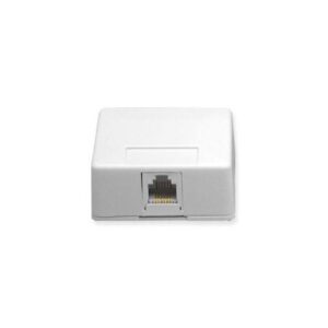 ICC-IC625SB6WH SURFACE MOUNT JACK, 6P6C, WHITE