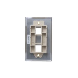 ICC-IC107SF2SS FACEPLATE, STAINLESS STEEL,1-GANG,2-PORT