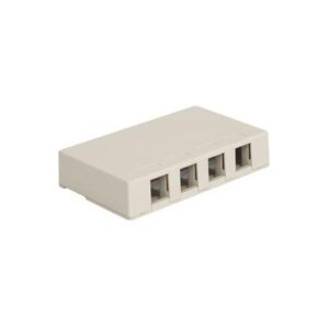 ICC-IC107SB4WH SURFACE MOUNT BOX, 4 PORT, WHITE