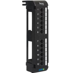 ICC-ICMPP12V60 PATCH PANEL, VERTICAL, CAT 6, 12-PORT