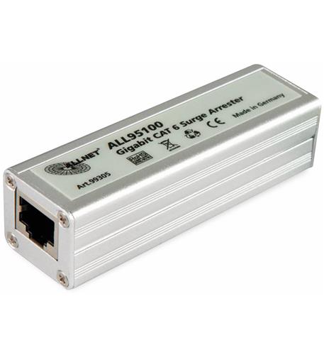 ALLNET-ALL95100 Ethernet Surge Protectr PoEplus Gig RJ45
