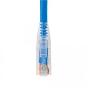 ICC-ICPCSP01BL PATCH CORD, CAT5e, CLEAR BOOT, 1′ BLUE