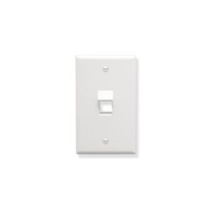 ICC-IC107DA1WH FACEPLATE, ANGLED, 1-GANG, 1-PORT, WHITE