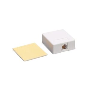 ICC-IC625SB6WH SURFACE MOUNT JACK, 6P6C, WHITE