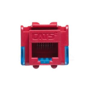 ICC-IC107E5CRD MODULE, CAT 5e, EZ, 25 PK, RED