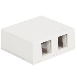 ICC-IC107SB2WH SURFACE MOUNT BOX, 2-PORT, WHITE