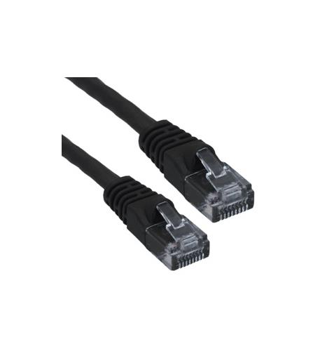 WAV-6E04UMBK-PC-07 CAT6 PATCH CORD BOOTED 7' BLACK