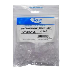ICC-ICACSDCVCL DUST COVER INSERT, CLEAR, 100PK