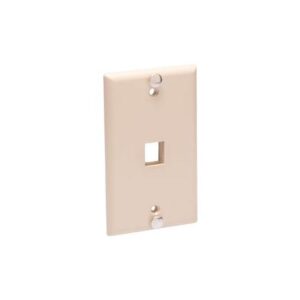 ICC-IC107FFWIV WALL PLATE, PHONE, FLUSH, 1-PORT, IVORY