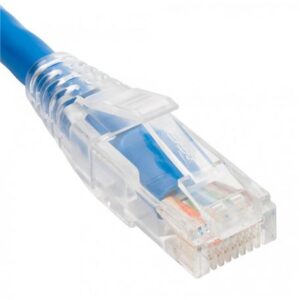 ICC-ICPCSM05BL PATCH CORD CAT5e CLEAR BOOT 5′ 25PK BLUE