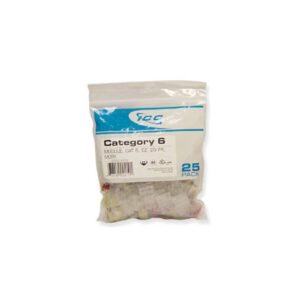 ICC-IC107L6CWH MODULE, CAT 6, EZ, 25 PK, WHITE