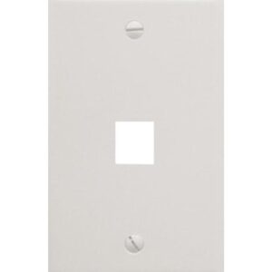 ICC-IC107F01WH FACEPLATE, FLAT, 1-GANG, 1-PORT, WHITE