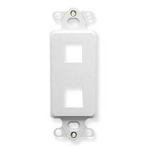 ICC-IC107DI2WH INSERT, DECOREX, 2-PORT, WHITE