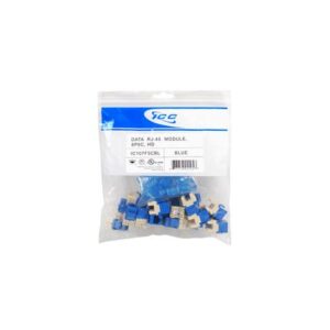 ICC-IC107F5CBL MODULE, CAT 5e, HD, 25 PK, BLUE