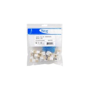 ICC-IC107F5CWH MODULE, CAT 5e, HD, 25 PK, WHITE