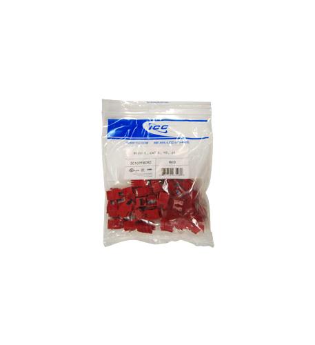 ICC-IC107F6CRD MODULE, CAT 6, HD, 25PK, RED