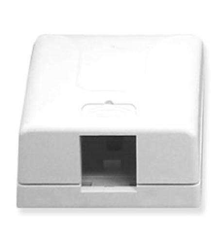 ICC-IC108SB1WH SURFACE MOUNT BOX, ELITE, 1-PORT, WHITE