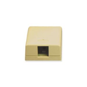 ICC-IC107SB1IV SURFACE MOUNT BOX, 1-PORT, IVORY
