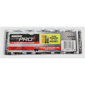 RAY-AL-C Alkaline 6 Pack C Batteries E302363200
