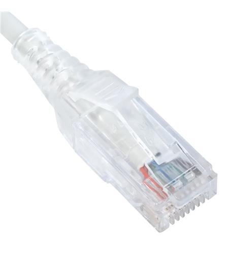ICC-ICPCSY05WH PATCH CORD, CAT 6 SLIM CLEAR SR 10PK 5FT