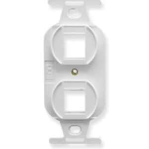 ICC-IC107DPIWH INSERT, ELECTRICAL, 2-PORT, WHITE
