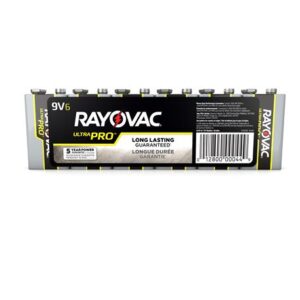 RAY-AL-9V Alkaline Industrial 9V 6 Pack E302359600