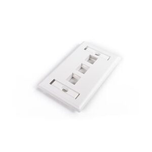 HY-FP-UM-3-WH 3 PORT WINDOW FACEPLATE WHITE