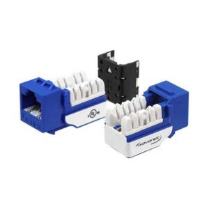 WAV-6AKSJBL-S CAT6A JACK BLUE 8P8C