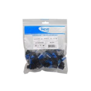 ICC-IC107F5CBK MODULE, CAT 5e, HD, 25 PK, BLACK