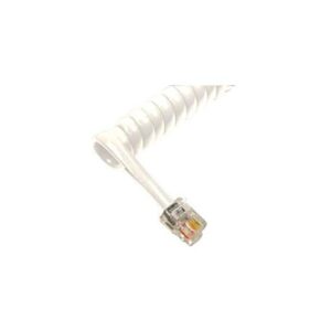 1200WH GCHA444012-FWH / 12′ WHITE Handset Cord