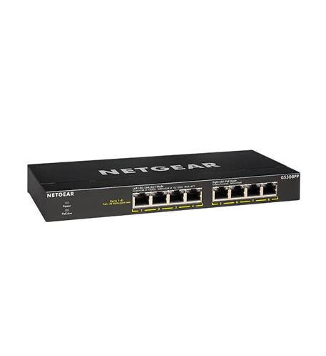 NET-GS308PP-100NAS 8 Port Gig Unmanaged PoE
