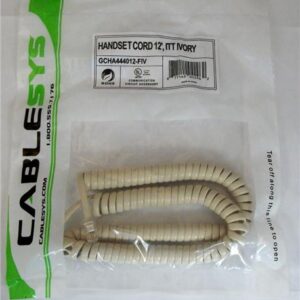 1200IV GCHA444012-FIV / 12′ IVORY Handset Cord