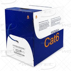WAV-CAT6V-CMR-BL CAT6 550MHz NO SPLINE BLUE