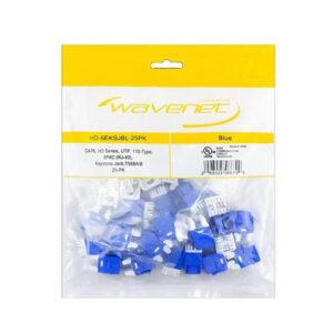 WAV-HD-6EKSJBL-25PK CAT6 HDJ SERIES JACK 25 PACK BLUE