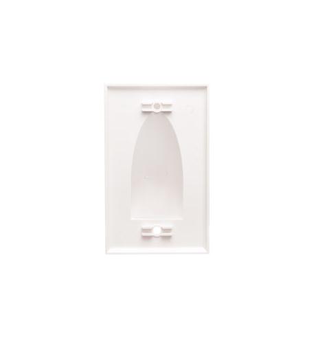 ICC-IC640BSSWH FACEPLATE 1 GANG BULK NOSE WHITE - Image 2