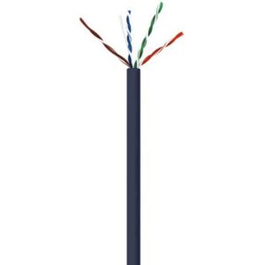 WAV-CAT6V-CMR-BK CAT6 550 MHz NO SPLINE BLACK