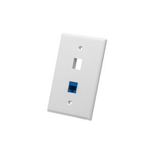ICC-IC107LF2WH FACEPLATE, OVERSIZED, 2-PORT, WHITE