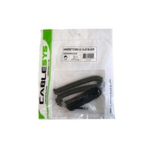 1200FB GCHA444012-FFB HANDSET CORD 12′ FLAT BLA