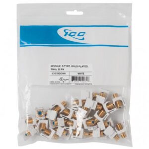 ICC-IC107BGDWH MODULE, F-TYPE GOLD PLATED 3GHz, 25PK
