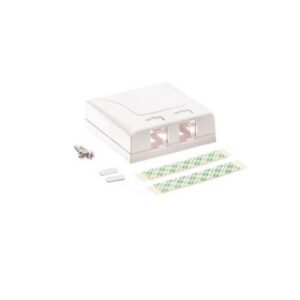 ICC-IC108SB2WH SURFACE MOUNT BOX, ELITE, 2-PORT, WHITE