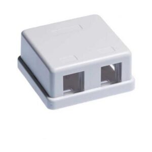 WAV-SURFACE-2-WH SMB-2WH-S SURFACE BOX 2 PORT WHITE