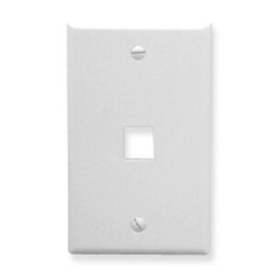 ICC-IC107LF1WH FACEPLATE, OVERSIZED, 1-PORT, WHITE