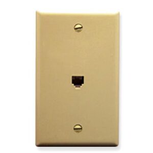 ICC-IC630E60IV WALL PLATE, VOICE 6P6C, IVORY