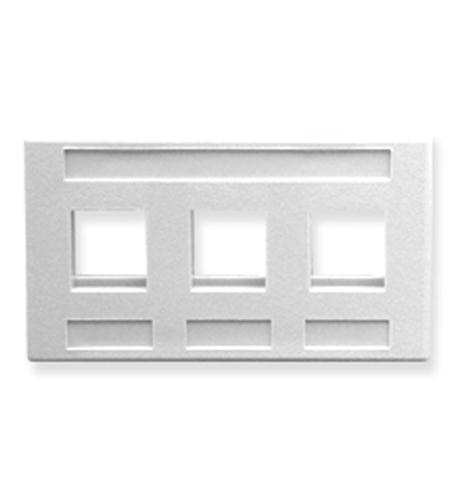 ICC-IC107FM3WH FACEPLATE, FURNITURE, 3-PORT, WHITE
